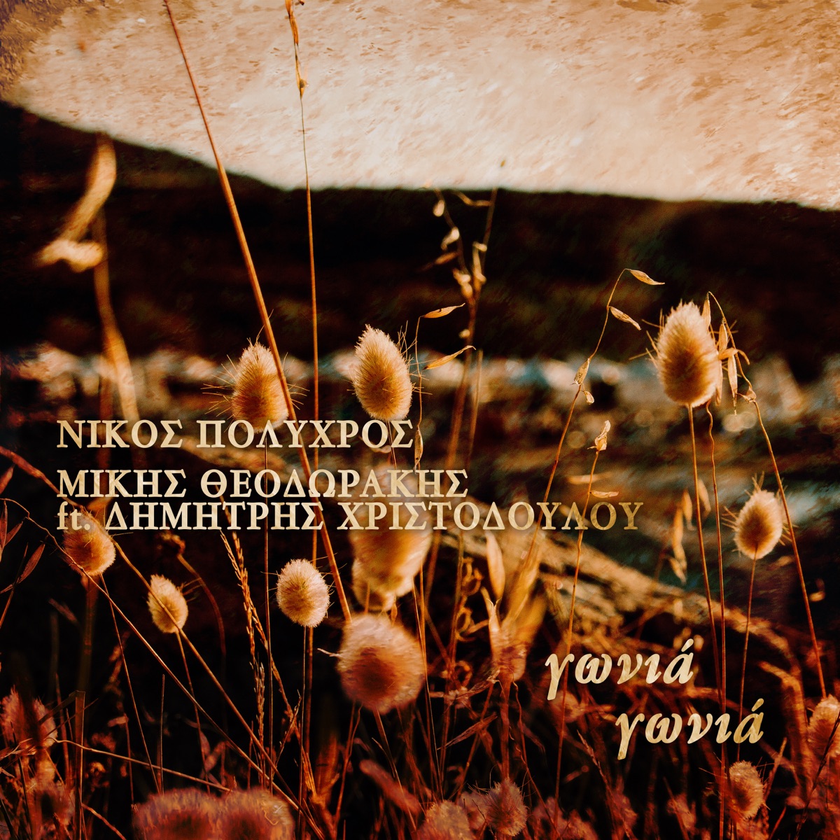 Gonia Gonia (feat. Dimitris Christodoulou) - Single by Nikos Polychros & Mikis Theodorakis album cover