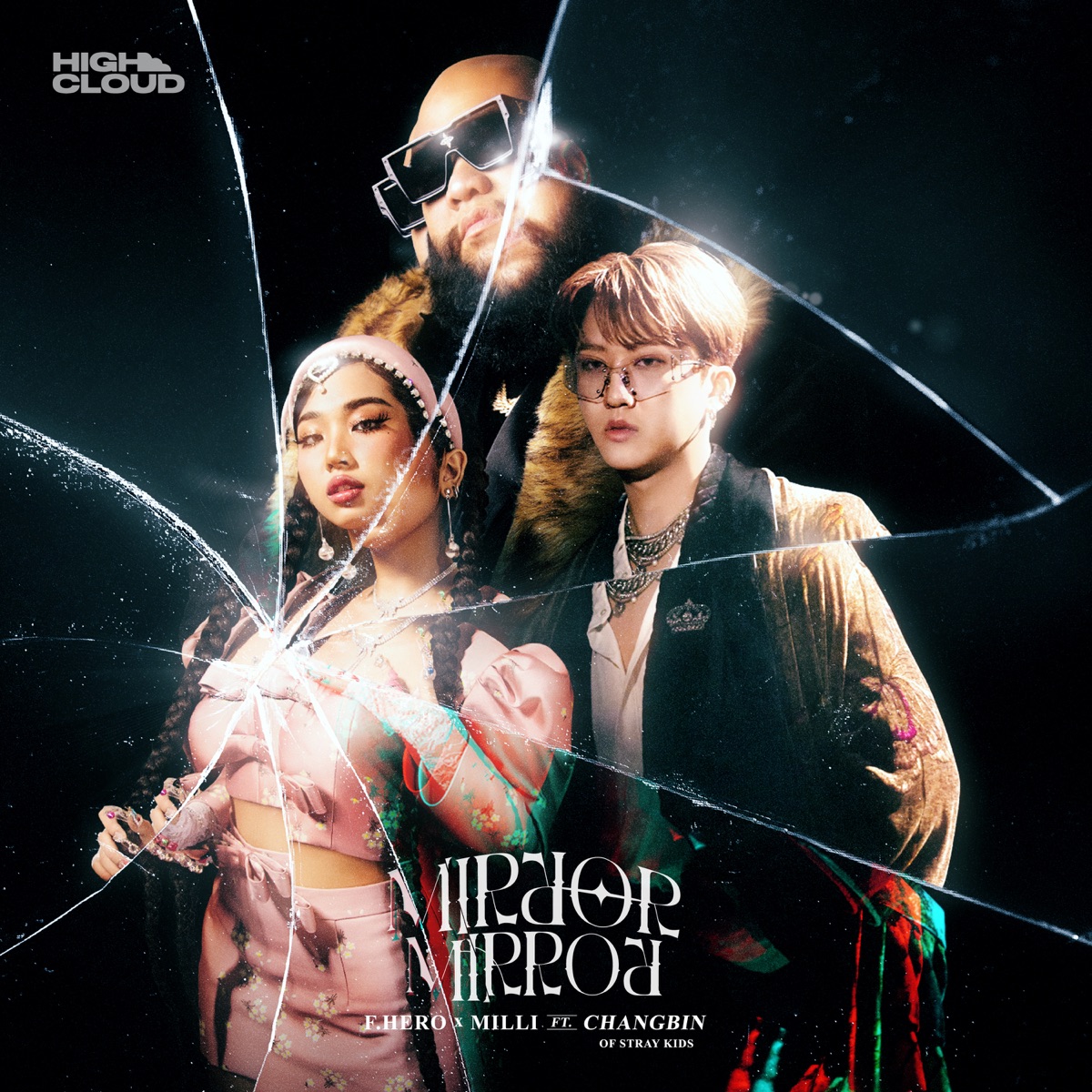 Mirror Mirror (feat. Changbin (Stray Kids)) - Single by F.HERO & MILLI album cover