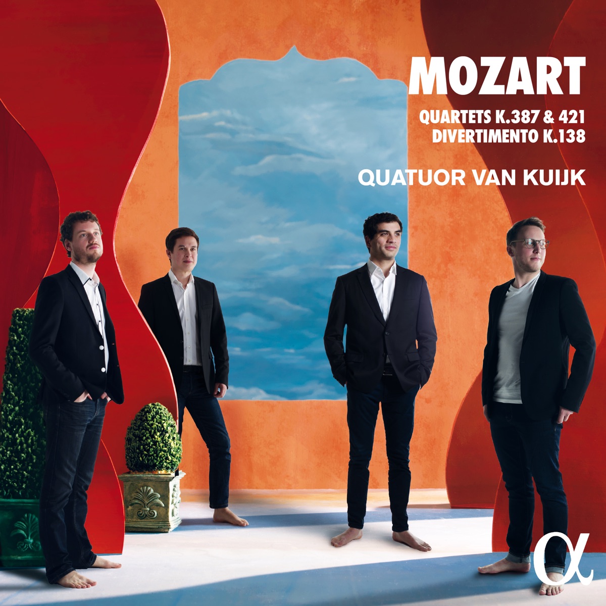 Mozart: Quartets K. 387 & 421 , Divertimento K. 138 by Quatuor Van Kuijk album cover