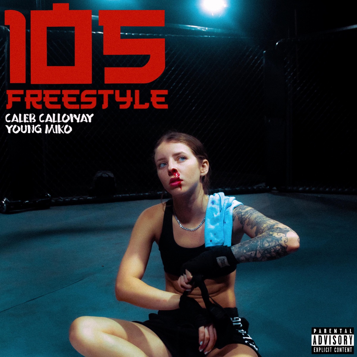 105 Freestyle - Single by Young Miko & Caleb Calloway album cover