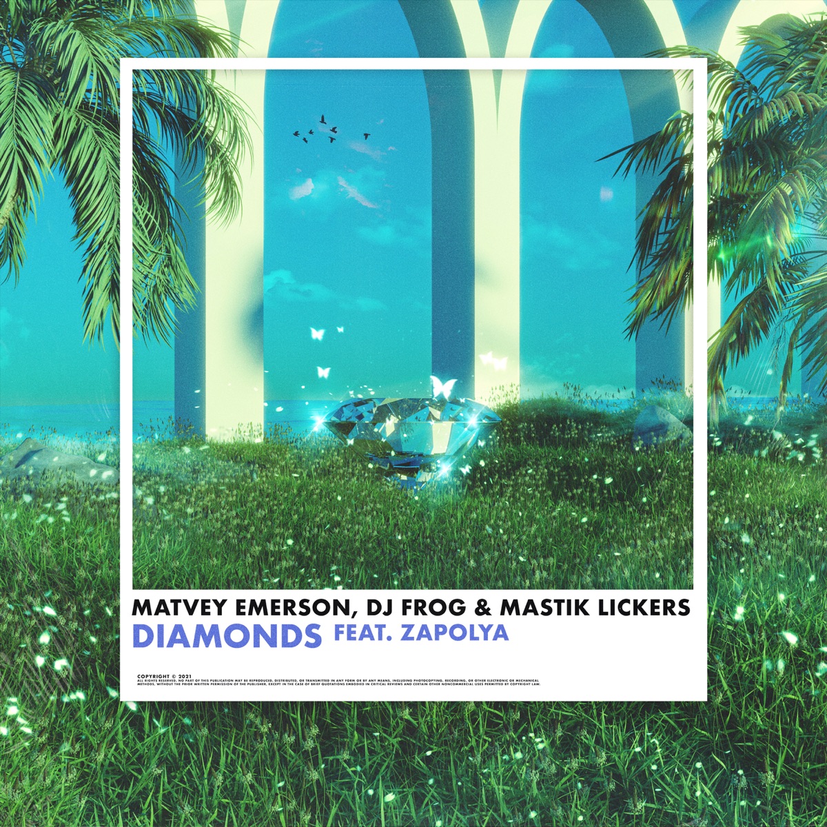 Diamonds (feat. ZAPOLYA) - Single by Matvey Emerson, DJ Frog & Mastik Lickers album cover