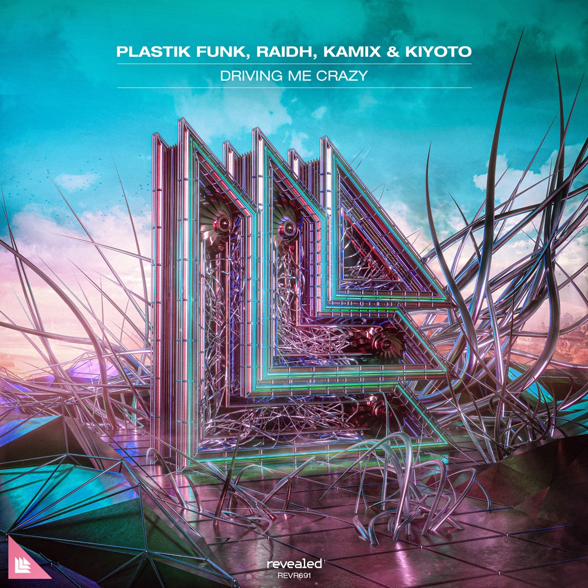 Driving Me Crazy (feat. KIYOTO) - Single by Plastik Funk, RAIDH & Kamix album cover