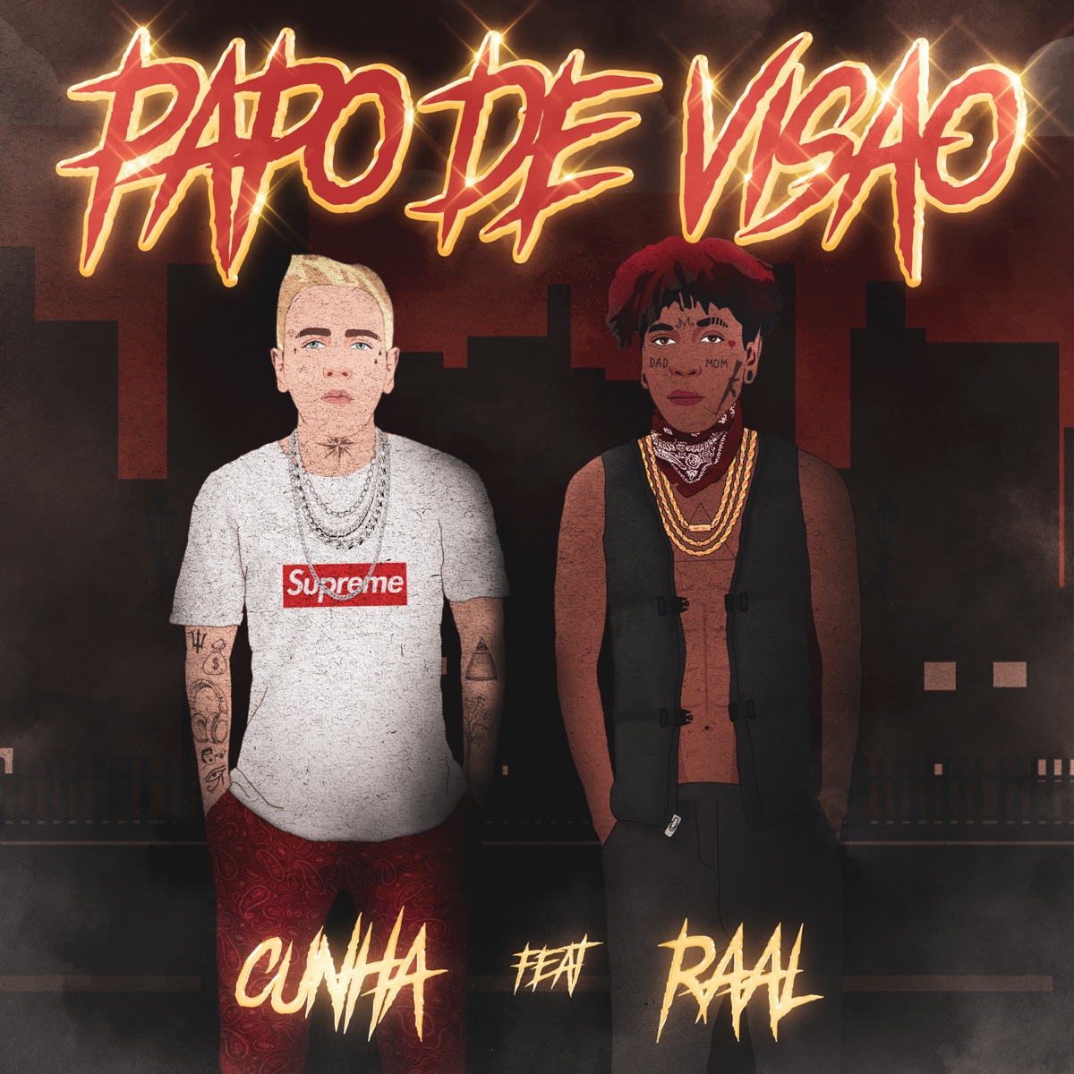Papo De Visão (feat. Raal) - Single by Cunha album cover