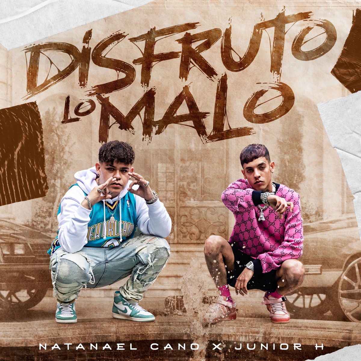 Disfruto Lo Malo - Single by Natanael Cano & Junior H album cover artwork