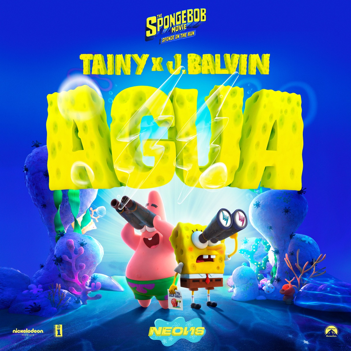 Agua (Music From "Sponge On The Run" Movie) - Single by Tainy & J Balvin album cover