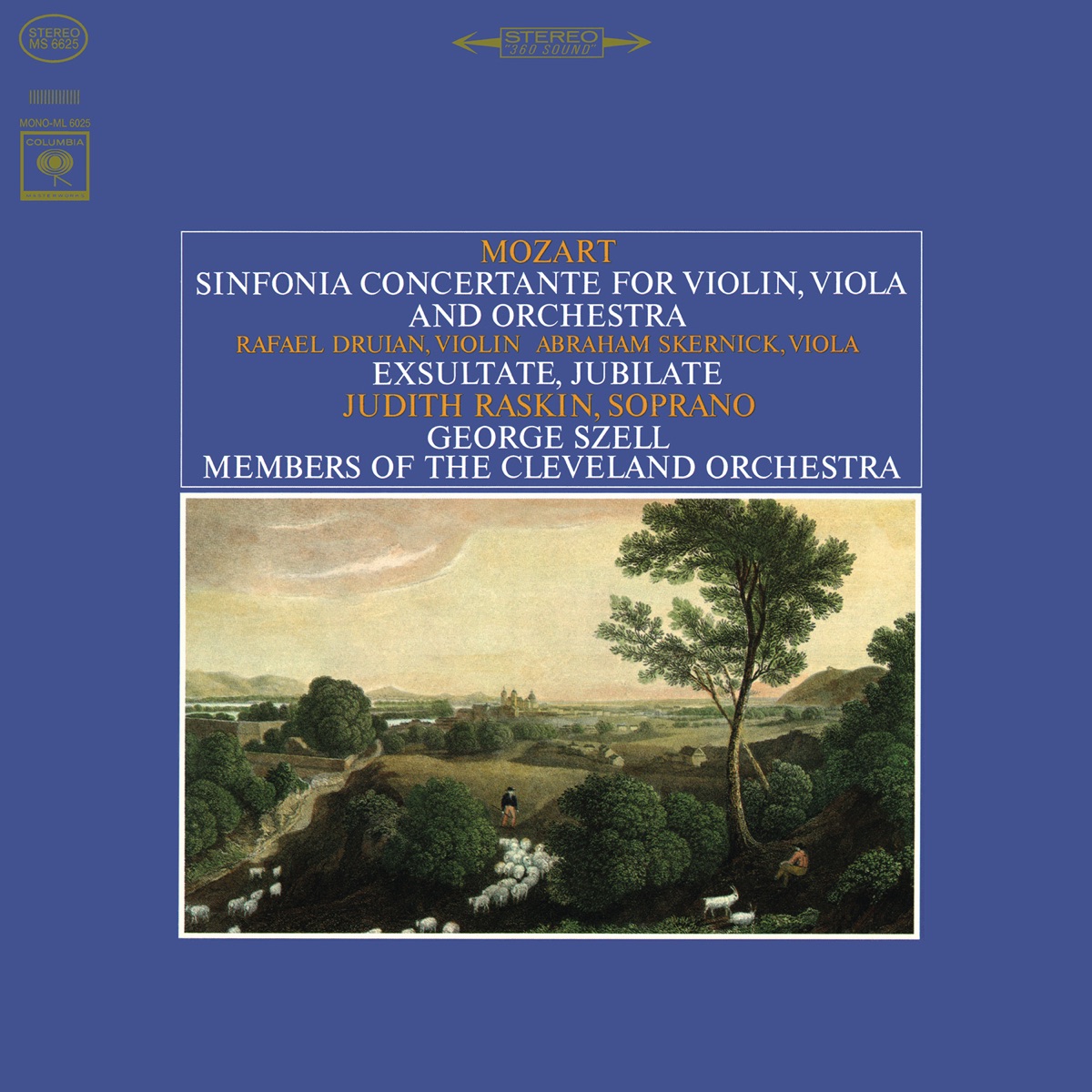 Mozart: Sinfonia Concertante, K. 364 & Exsultate, Jubilate, K. 165 by George Szell, The Cleveland Orchestra, Rafael Druian, Abraham Skernick & Judith Raskin album cover
