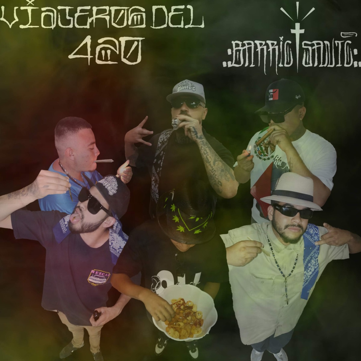 Viajeros del 420 - EP by Barrio Santo, Ese Don San & Barrio Bones album cover