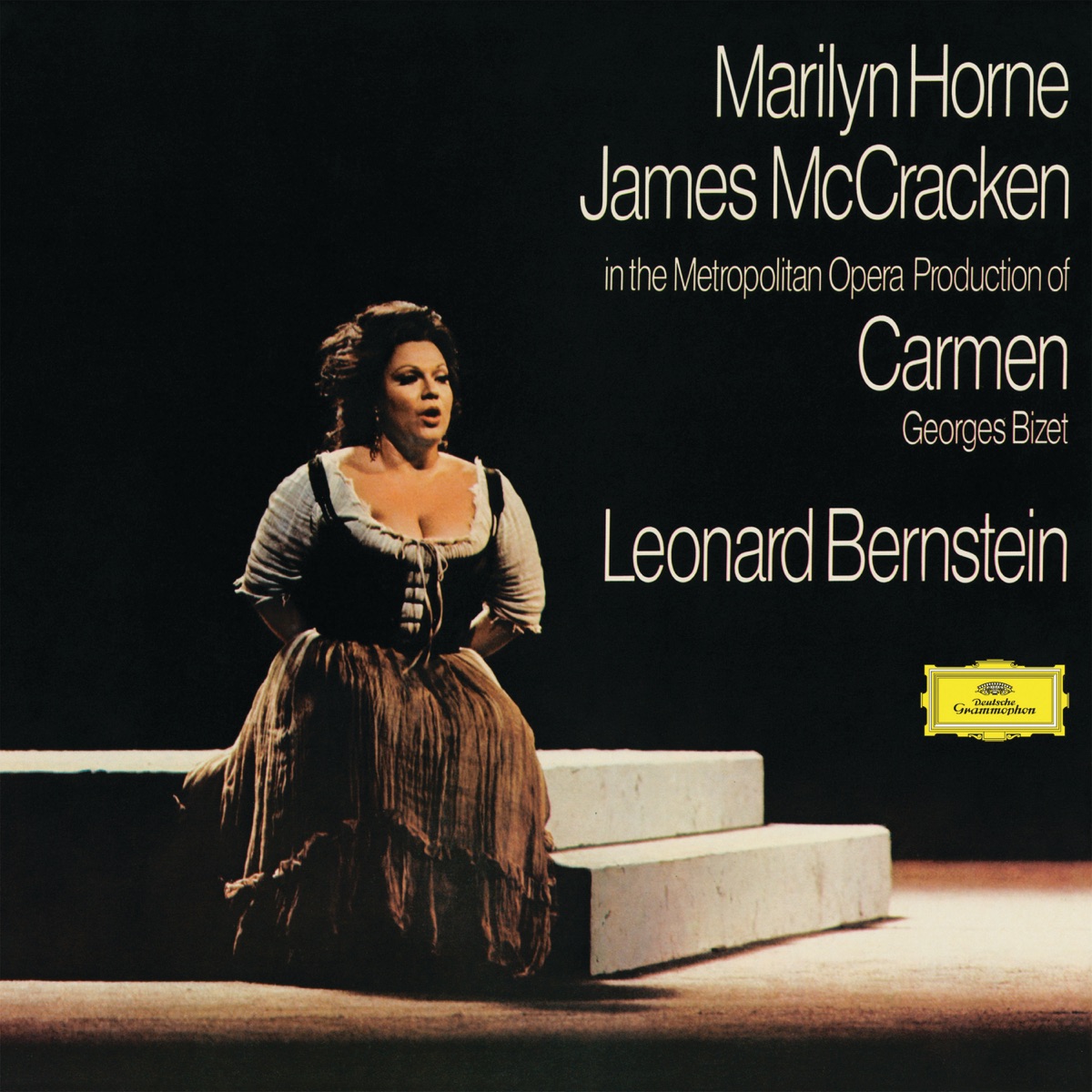 Bizet: Carmen, WD 31 by Adriana Maliponte, Marilyn Horne, James McCracken, Tom Krause, The Metropolitan Opera Orchestra, Leonard Bernstein & The Manhattan Opera Chorus album cover