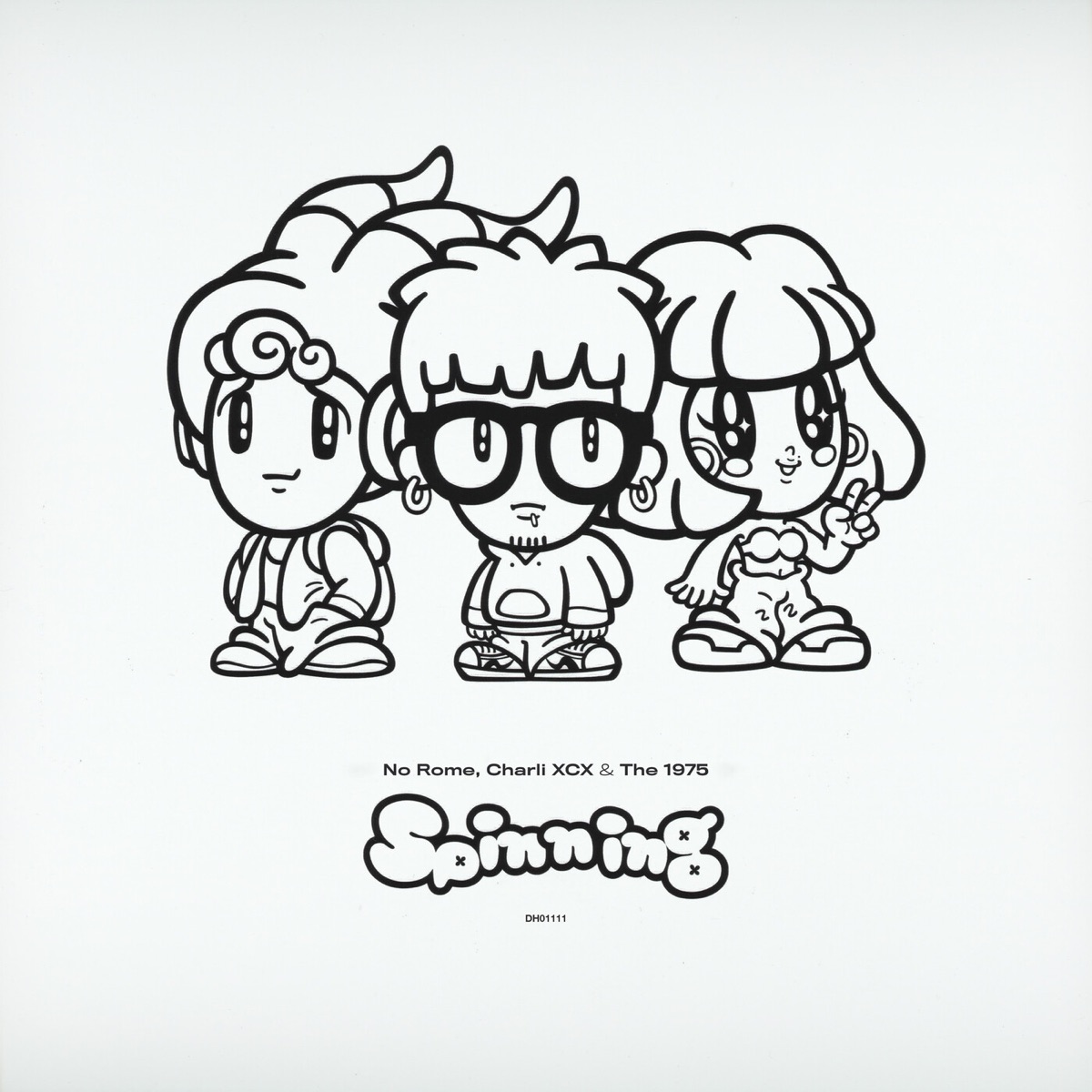 Spinning - Single by No Rome, Charli xcx & The 1975 album cover artwork