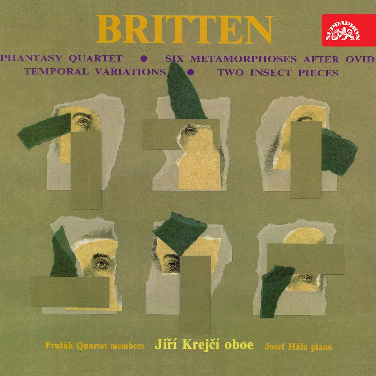 Britten: Oboe Works by Jiri Krejci, Josef Hála & Pražák Quartet album cover