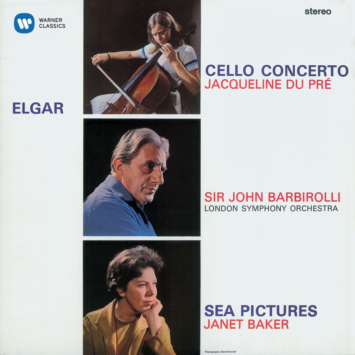 Elgar: Cello Concerto & Sea Pictures by Jacqueline du Pré, Dame Janet Baker & London Symphony Orchestra album cover