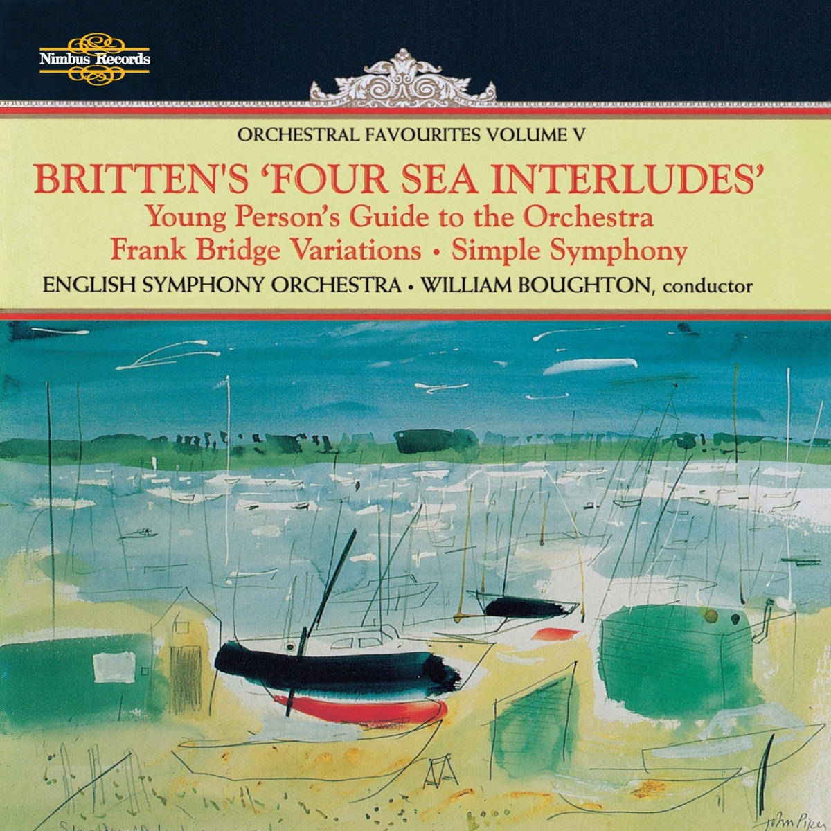 Britten's Four Sea Interludes: Orchestral Favourites, Vol. V by English Symphony Orchestra & William Boughton album cover