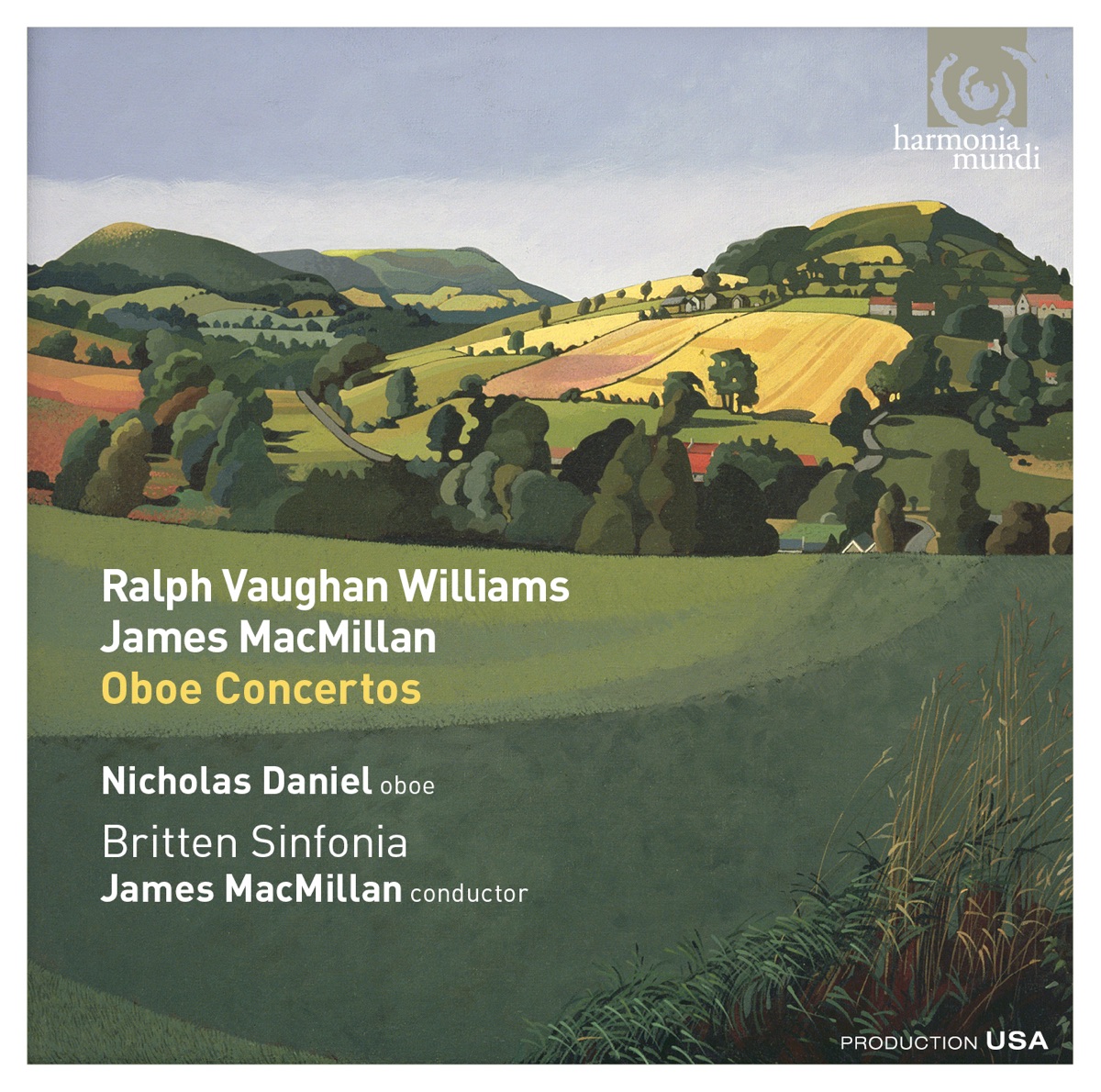 Ralph Vaughan Williams & James MacMillan: Oboe Concertos by Nicholas Daniel, Britten Sinfonia & James MacMillan album cover