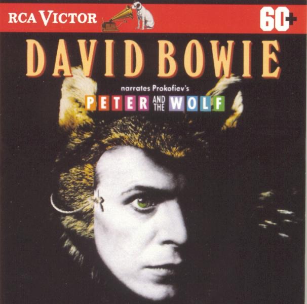 David Bowie Narrates Prokofiev's Peter and the Wolf by David Bowie, The Philadelphia Orchestra & Eugene Ormandy album cover
