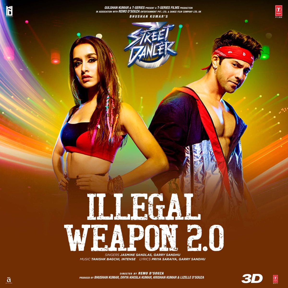 Illegal Weapon 2.0 (From "Street Dancer 3D") - Single by Jasmine Sandlas, Garry Sandhu, Tanishk Bagchi & Intense album cover