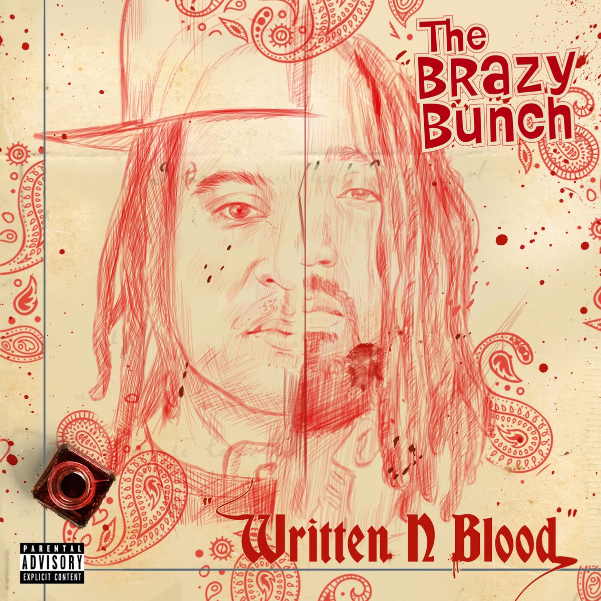 Written In Blood by The Brazy Bunch, A-Wax & King Iso album cover