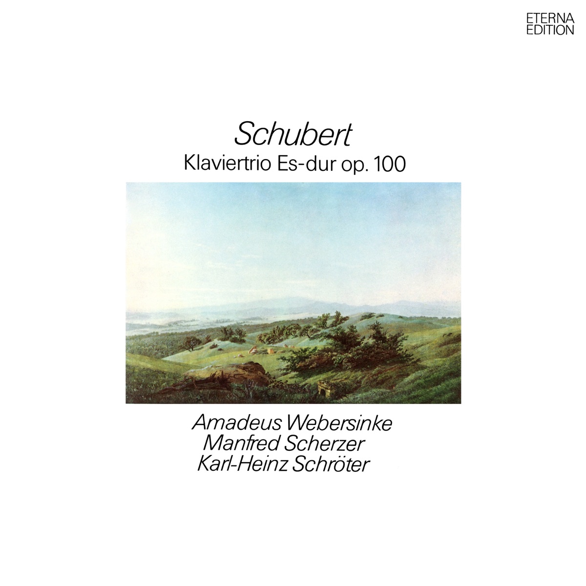 Schubert: Klaviertrio No. 2 by Amadeus Webersinke, Manfred Scherzer & Karl-Heinz Schröter album cover