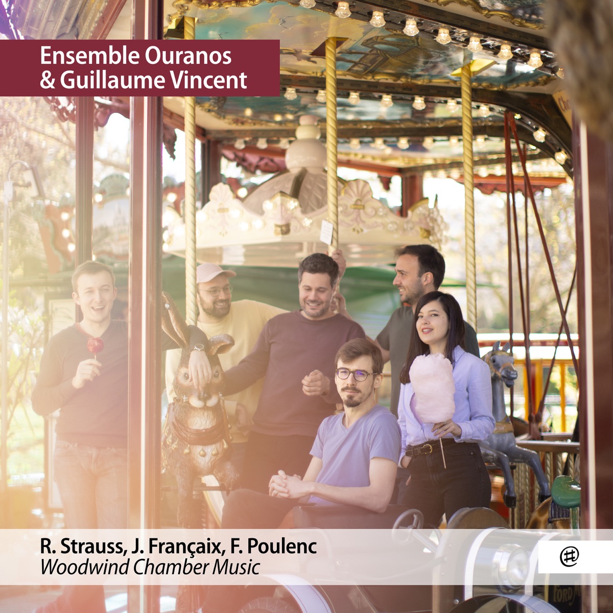 Strauss, Françaix & Poulenc: Woodwind Chamber Music by Ensemble Ouranos & Guillaume Vincent album cover