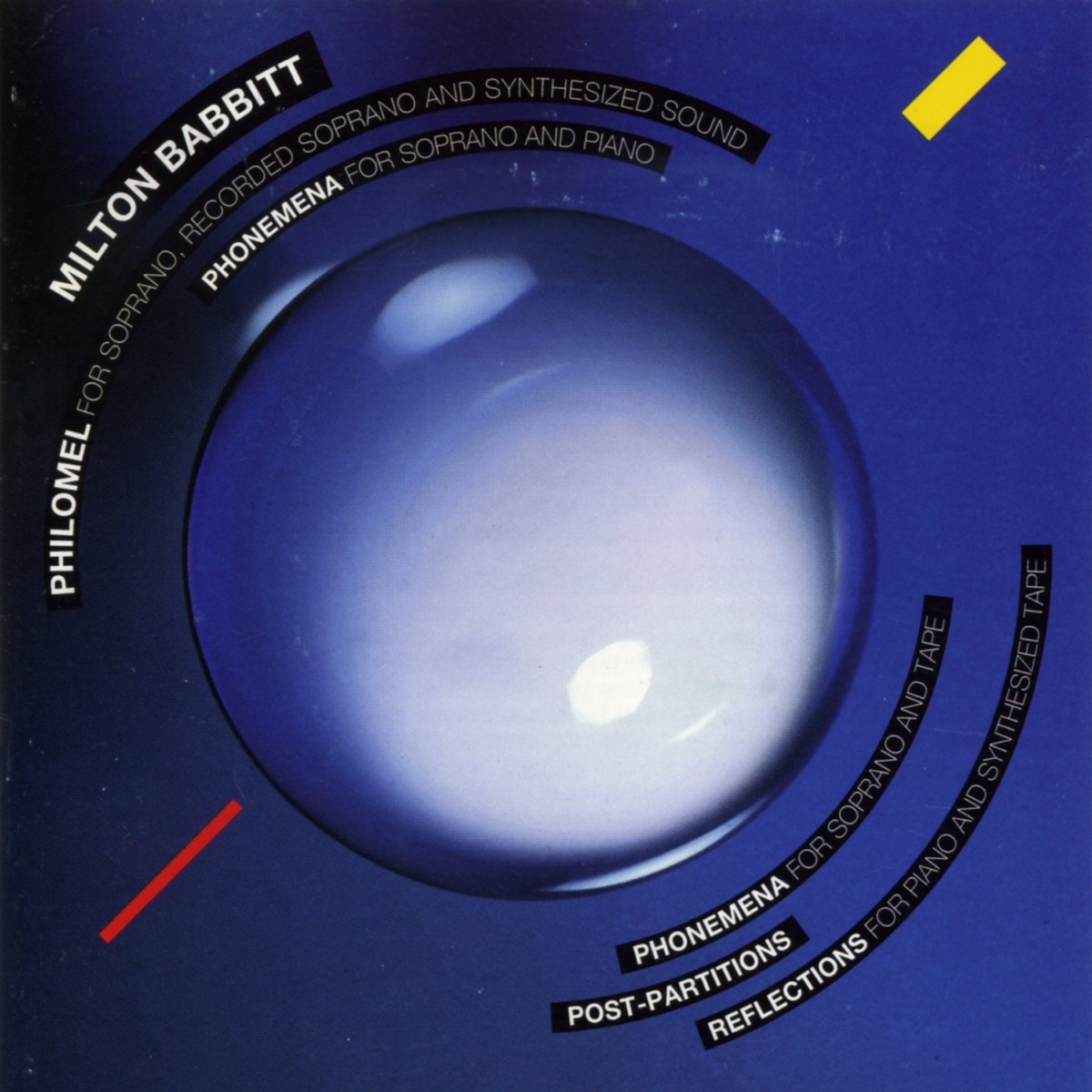 Milton Babbitt: Philomel by Lynne Webber, Jerry Kuderna, Robert Miller & Bethany Beardslee album cover