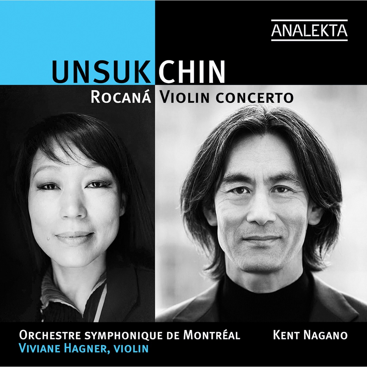 U. Chin: Rocaná & Violin Concerto by Viviane Hagner, Orchestre Symphonique de Montréal & Kent Nagano album cover