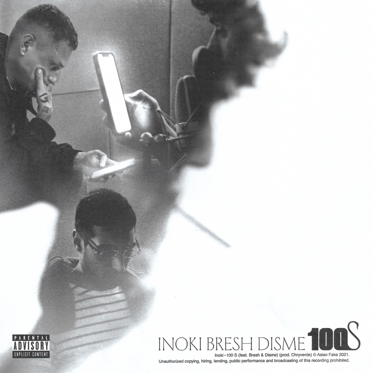 100 S (feat. Bresh & Disme) - Single by Inoki & Chryverde album cover