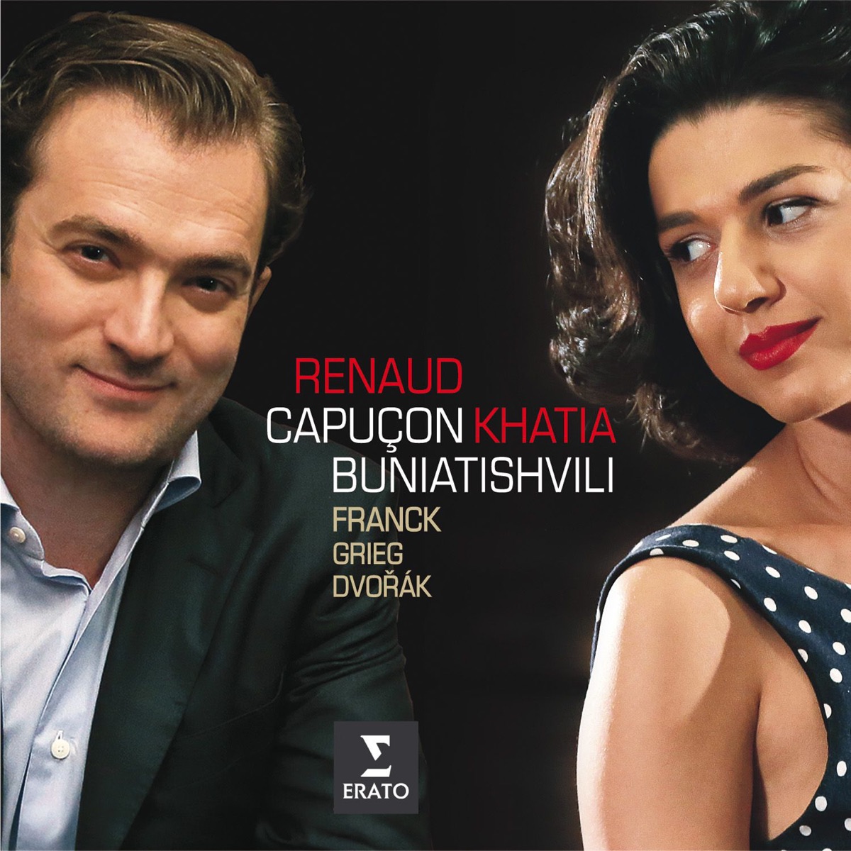 Franck, Grieg & Dvořák: Works for Violin by Renaud Capuçon & Khatia Buniatishvili album cover