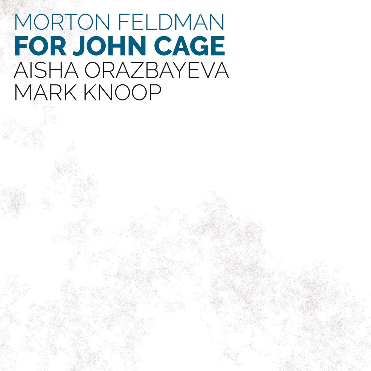 For John Cage by Aisha Orazbayeva & Mark Knoop album cover