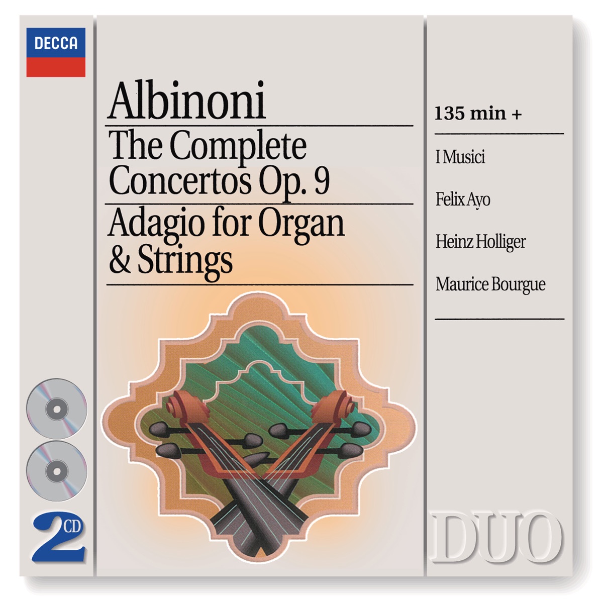 Albinoni: The Complete Concertos - Adagio for Organ & Strings by Felix Ayo, I Musici, Heinz Holliger, Maria Teresa Garatti & Maurice Bourgue album cover