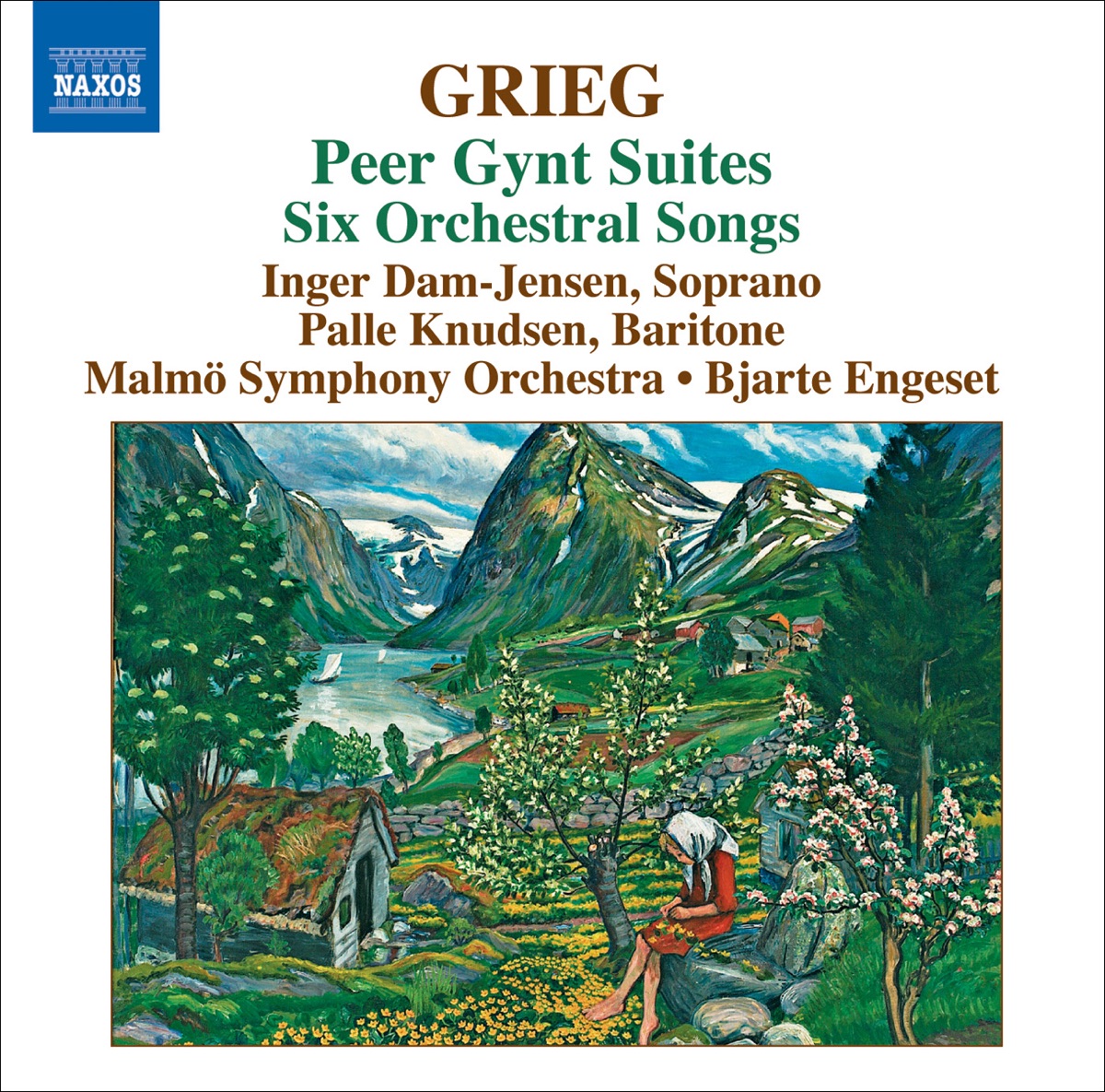 Greig: Peer Gynt Suites, Six Orchestrated Songs by Bjarte Engeset, Inger Dam-Jensen, Malmö Symphony Orchestra & Palle Knudsen album cover