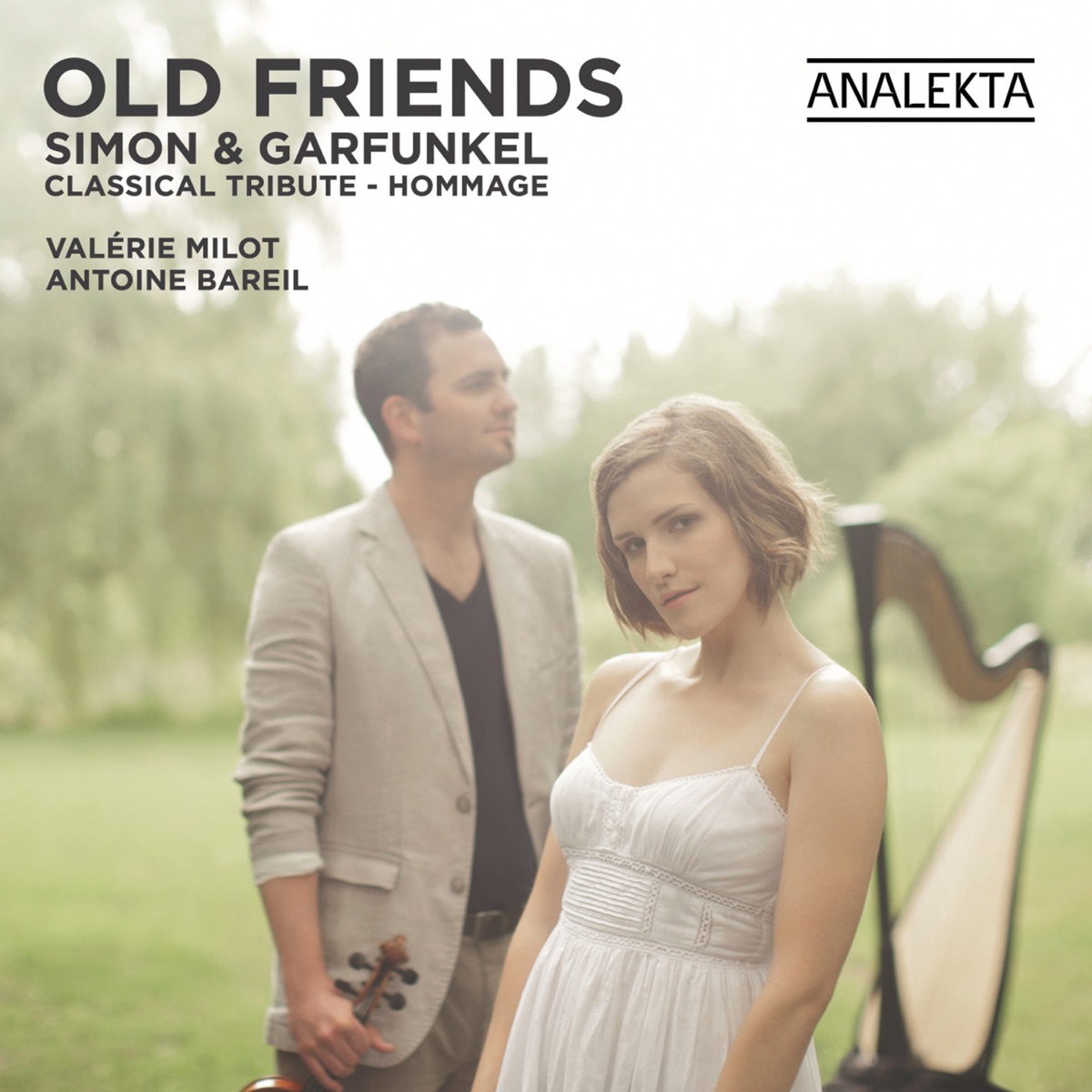 Old Friends: Simon & Garfunkel, A Classical Tribute by Valérie Milot & Antoine Bareil album cover