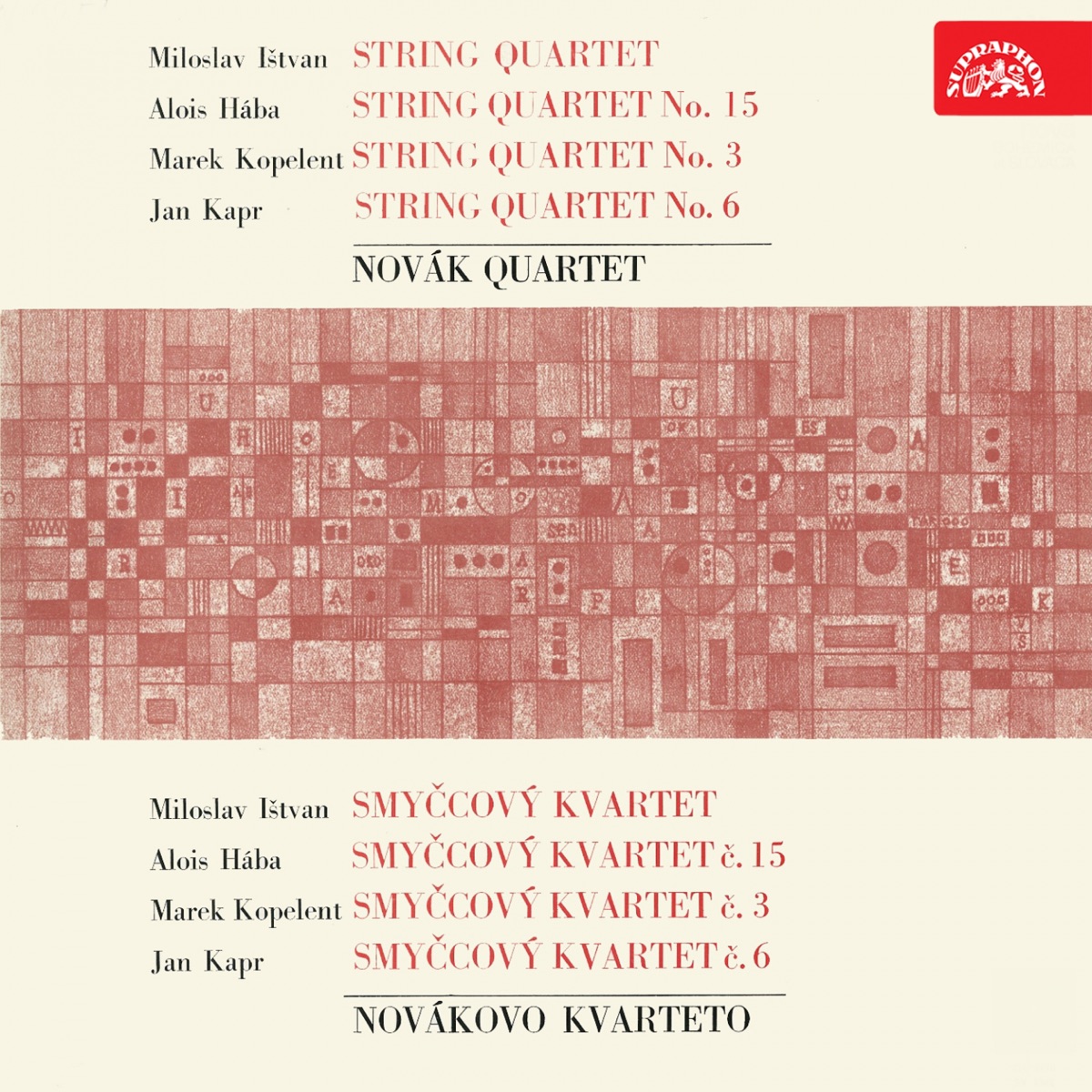 Ištván, Hába, Kopelent, Kapr: String Quartets by Dalibor Jedlička & Novak Quartet album cover