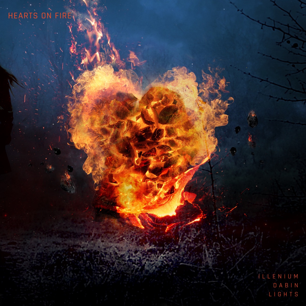 Hearts on Fire - Single by ILLENIUM, Dabin & Lights album cover