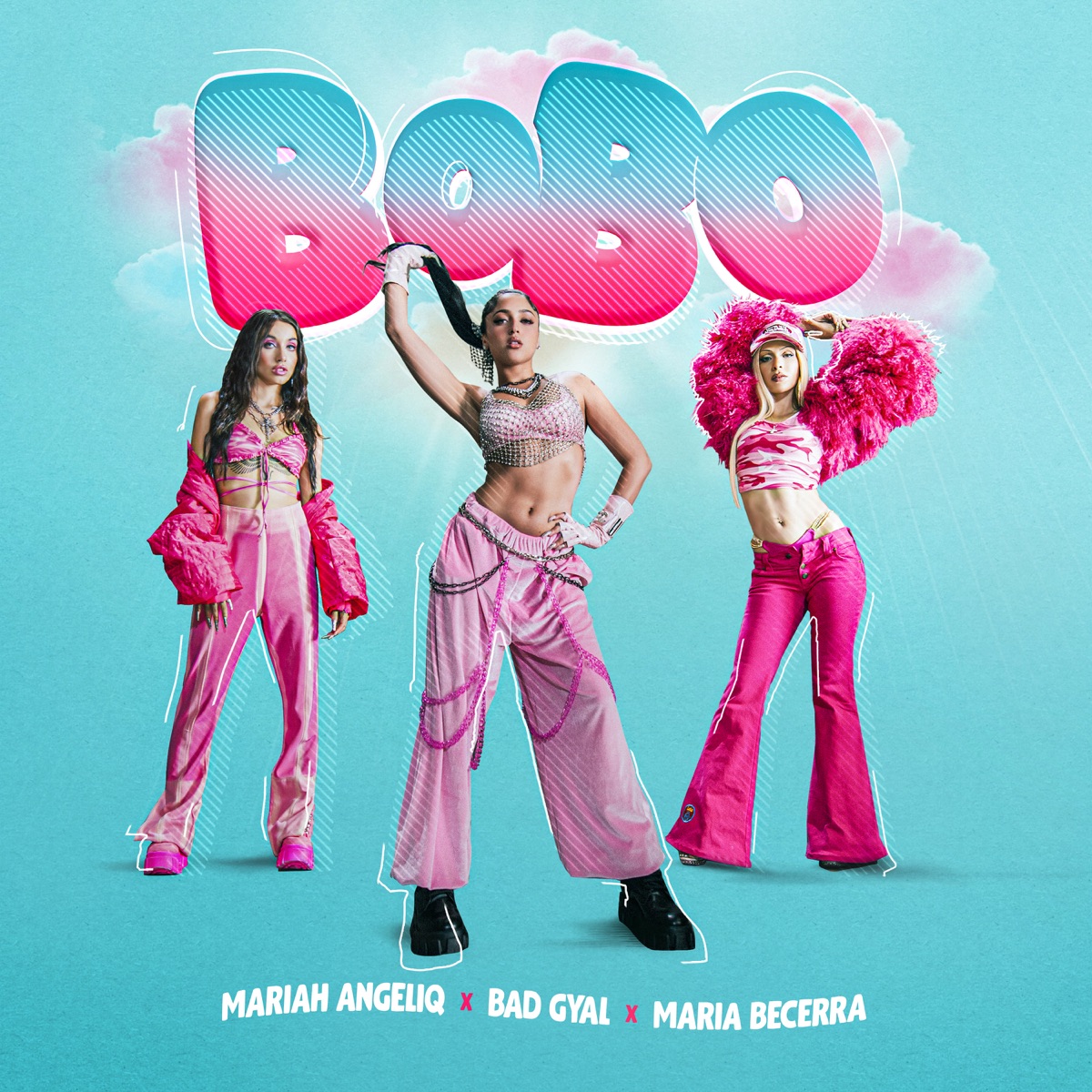 BOBO - Single by Mariah Angeliq, Bad Gyal & Maria Becerra album cover