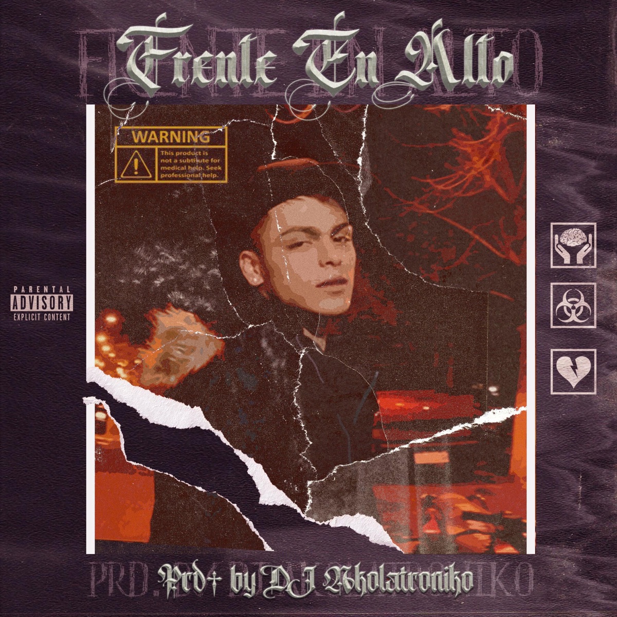 Frente en alto (feat. Ian Eliass) - Single by DJ Akolatroniko album cover
