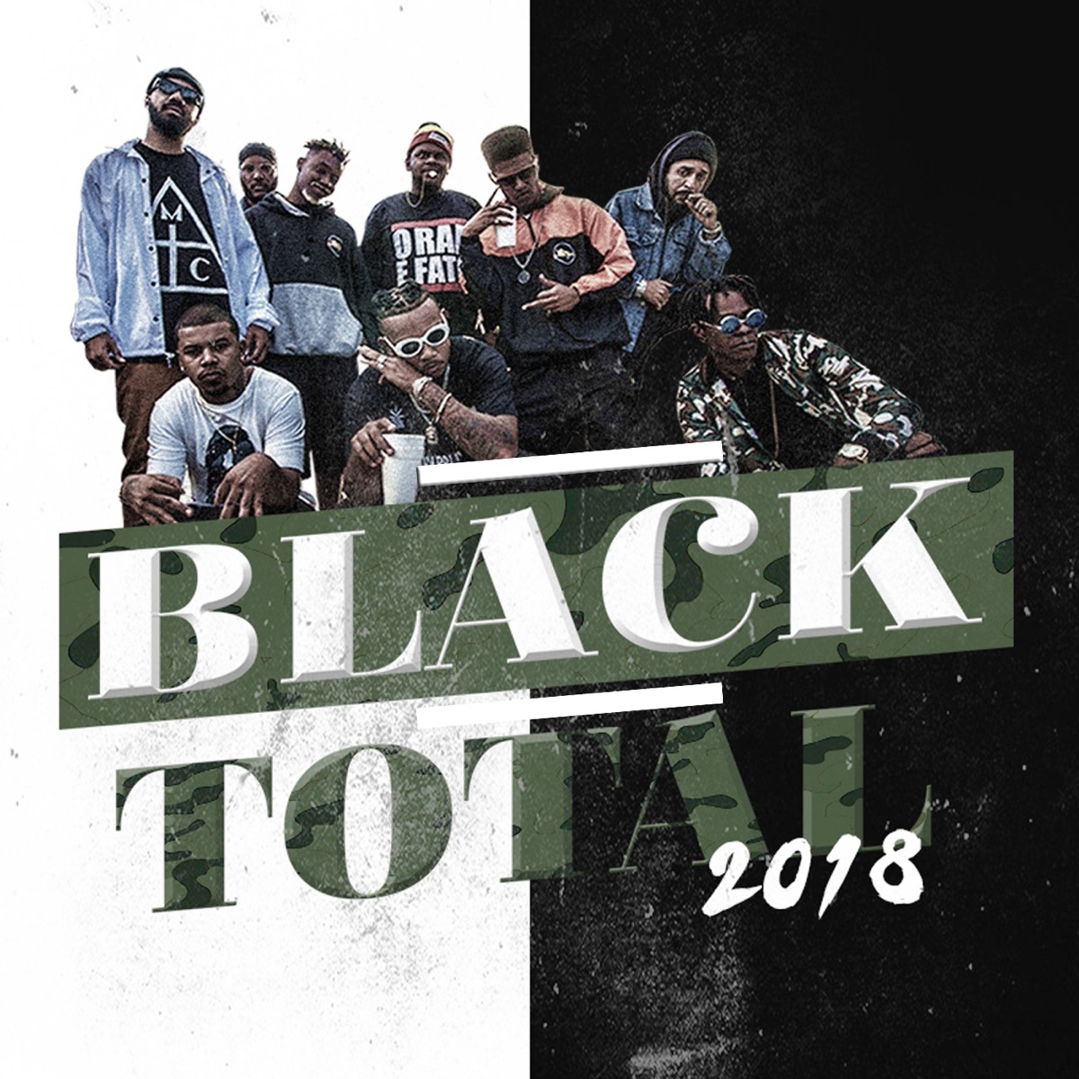 Black Total 2018 - Single by niLL, Jamés Ventura, Bitrinho, Nabil, Blackout, Sâu, Max B.O., Will & Flip album cover