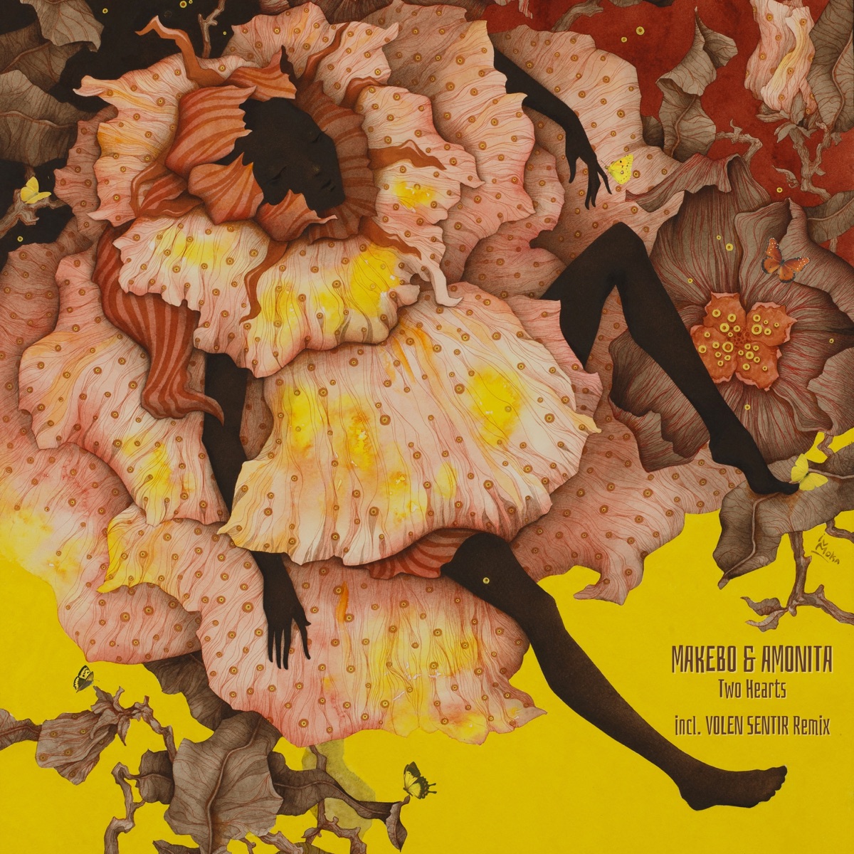 Two Hearts - Single by Makebo & Amonita album cover