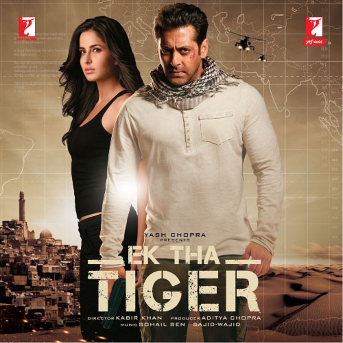 Ek Tha Tiger (Original Motion Picture Soundtrack) by Sajid Wajid, Sohail Sen & Julius Packiam album cover