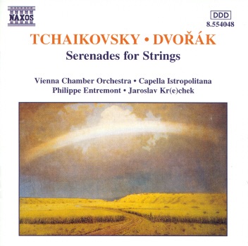 Tchaikovsky & Dvorák: Serenades for Strings by Capella Istropolitana, Philippe Entremont & Vienna Chamber Orchestra album cover