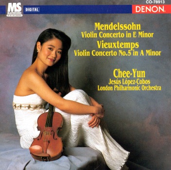 Mendelssohn: Violin Concerto in E Minor, Op. 64 by Chee-Yun, Jesús López-Cobos & London Philharmonic Orchestra album cover