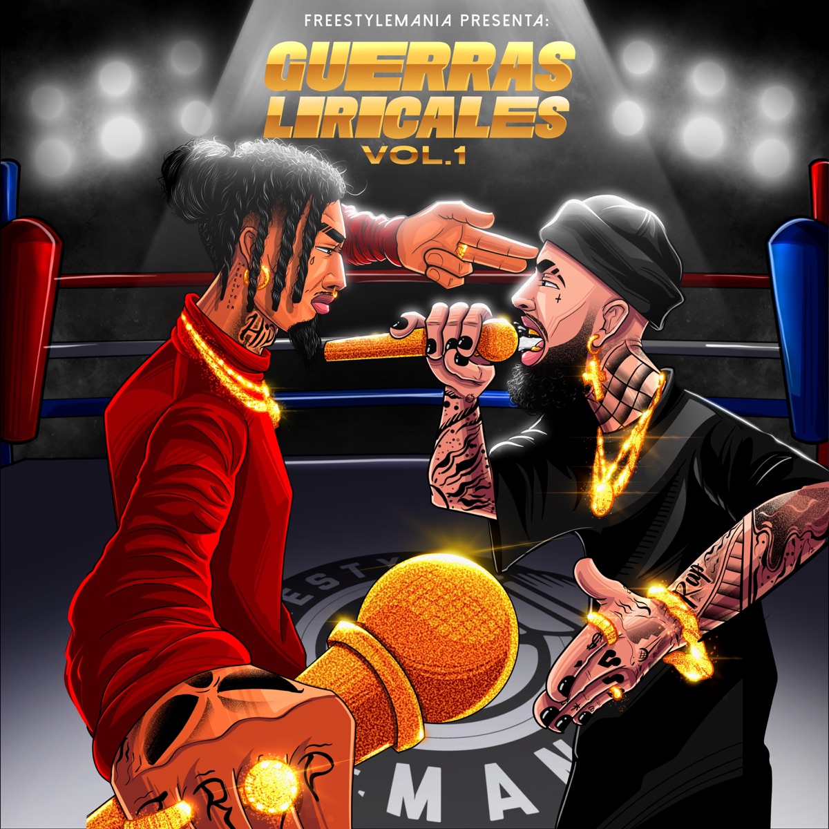 Guerras Liricales, Vol.1 by Freestyle Mania album cover