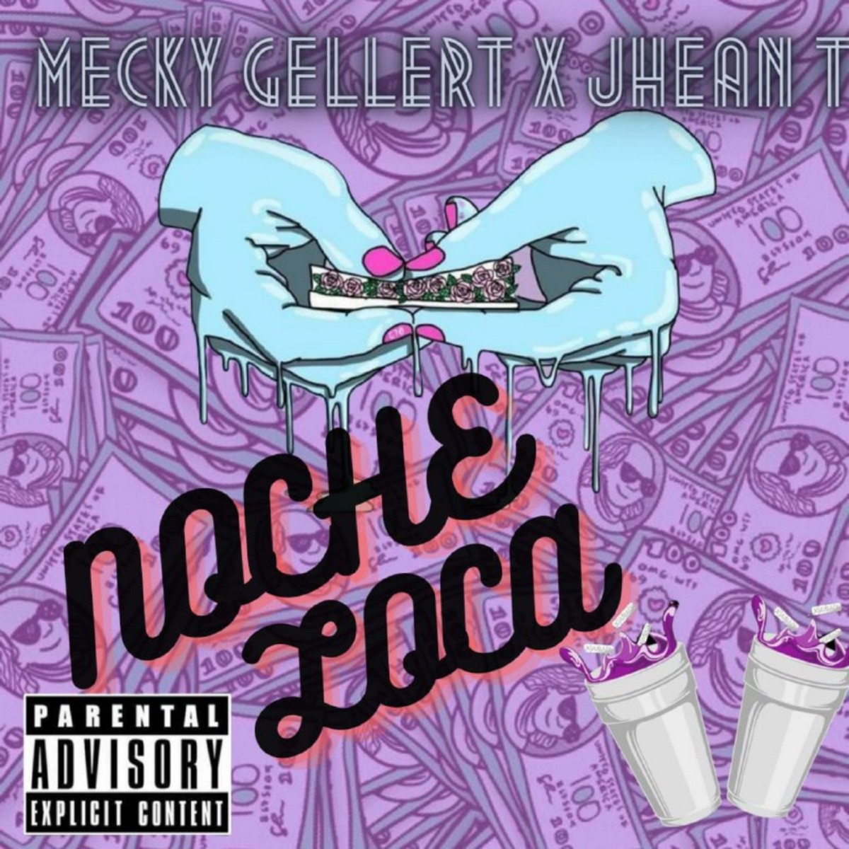 Noche Loca (feat. Jhean T) [Single] by Mecky Gellert album cover