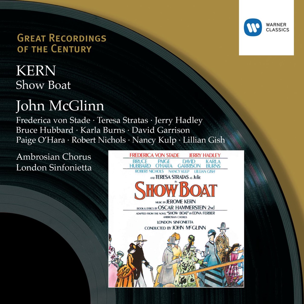 Kern: Show Boat by Ambrosian Chorus, John McCarthy, John McGlinn & London Sinfonietta album cover
