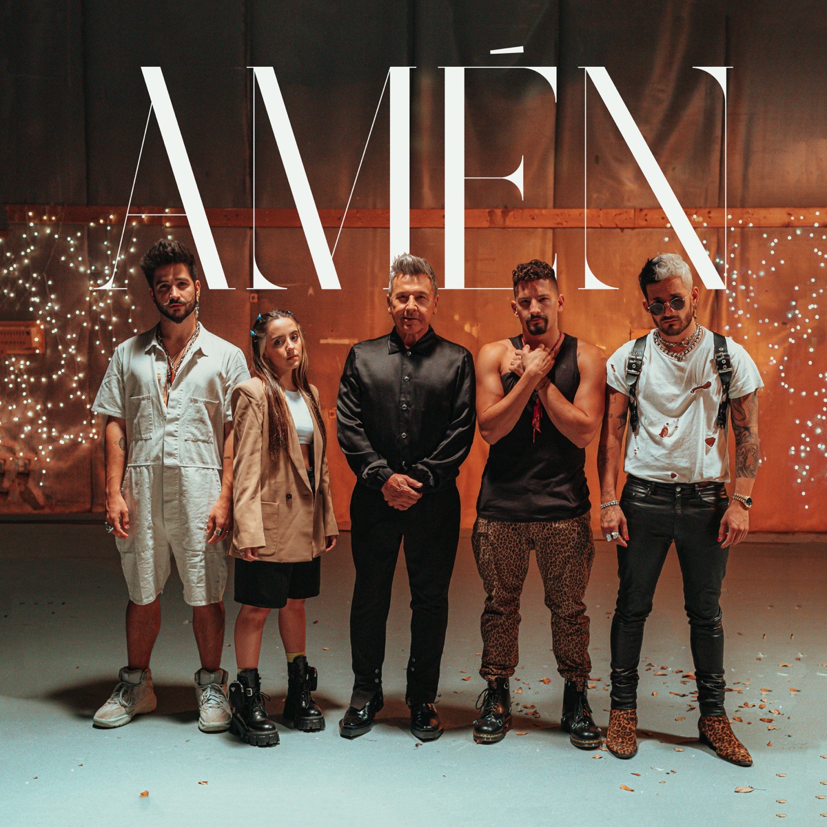 Amén - Single by Ricardo Montaner, Mau y Ricky, Camilo & Evaluna Montaner album cover