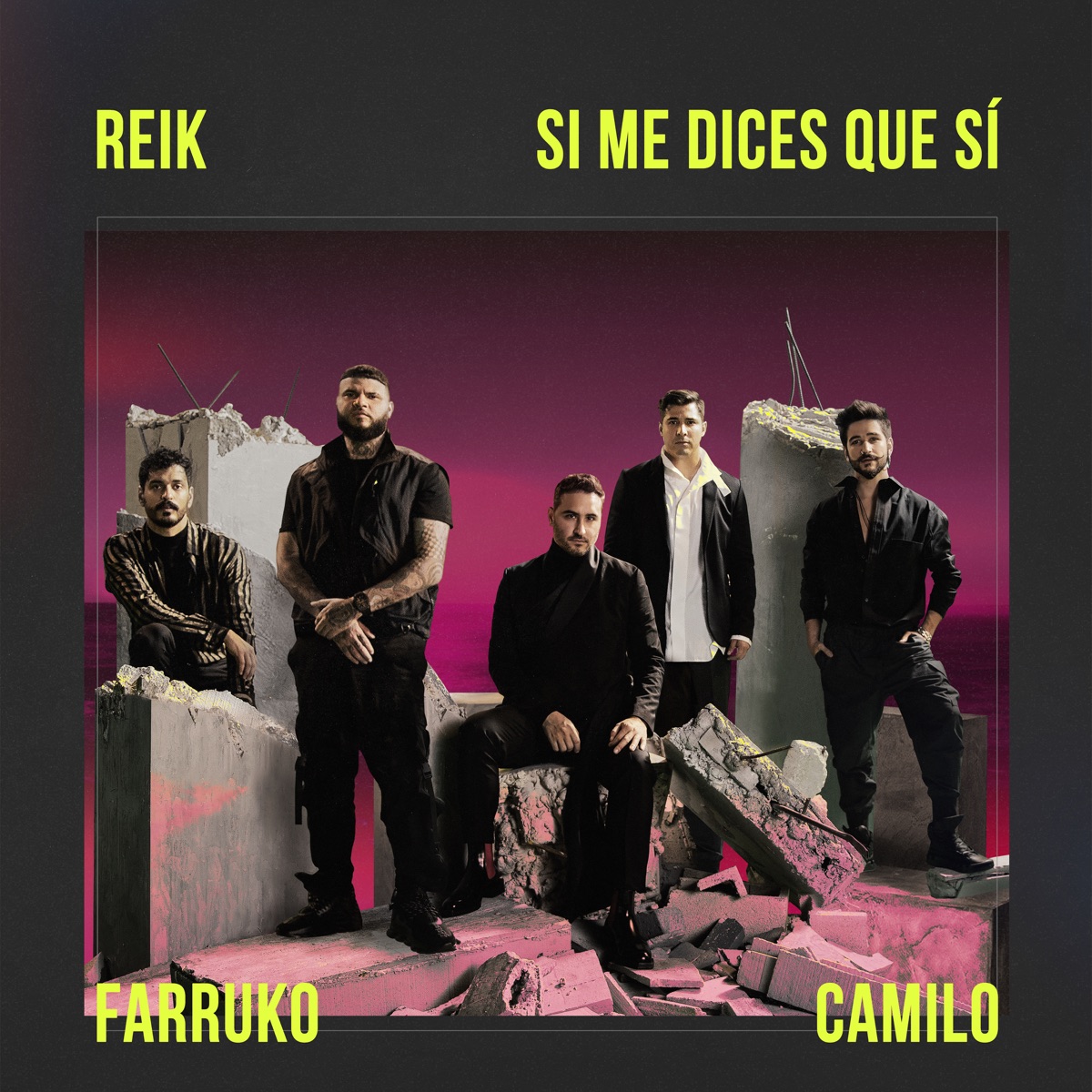 Si Me Dices Que Sí - Single by Reik, Farruko & Camilo album cover