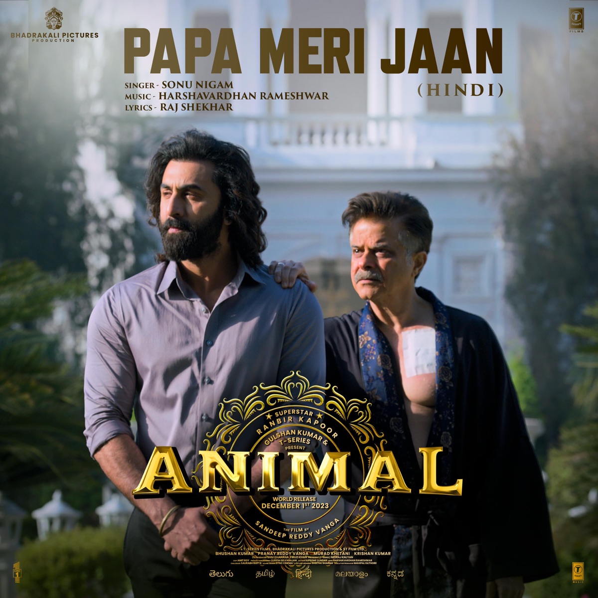 Papa Meri Jaan (From "ANIMAL") - Single by Sonu Nigam, Harshavardhan Rameshwar & Raj Shekhar album cover