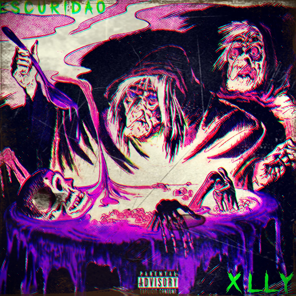 Água Colorida (feat. Xlly) - Single by Escuridão wL album cover