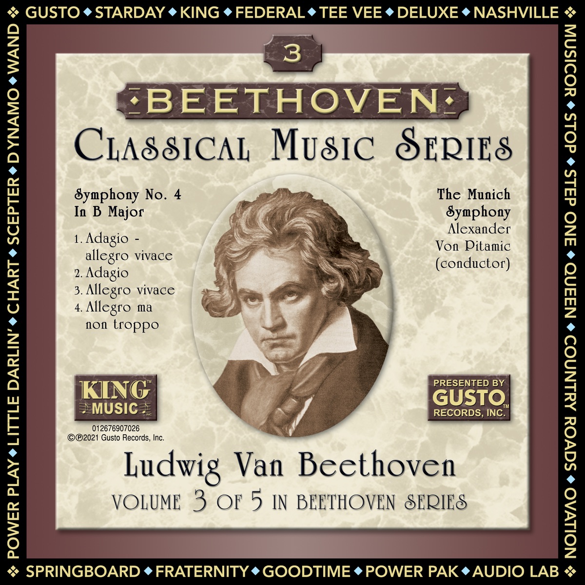 Beethoven: Symphony No. 4 by Munich Symphony Orchestra album cover