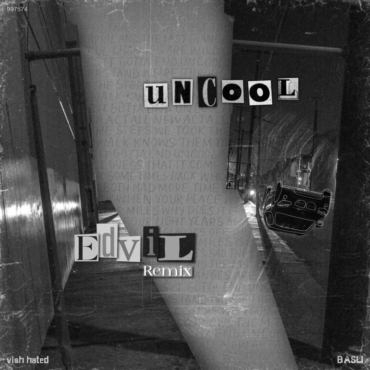 Uncool (feat. BASU) [Edvil Remix] - Single by vish hated album cover