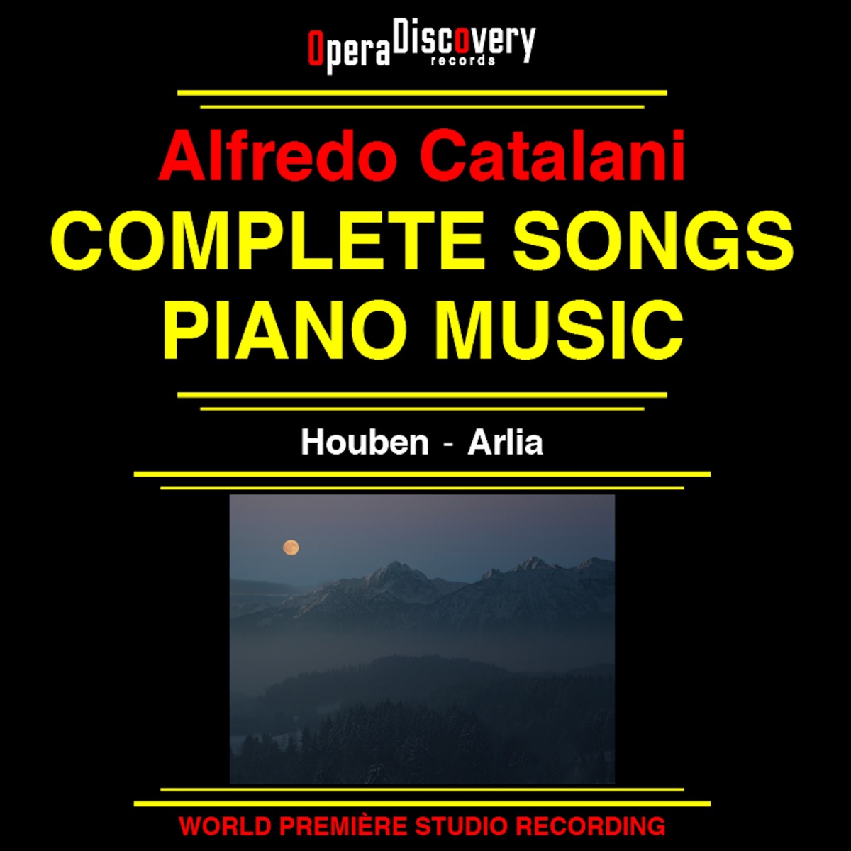 Alfredo Catalani - Complete Songs Piano Music by Lisa Houben & Filippo Arlia album cover