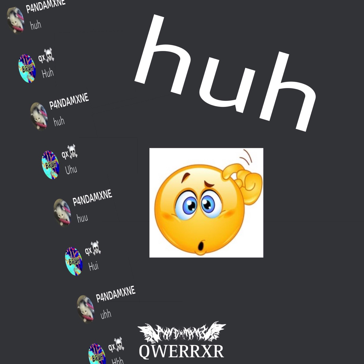huh (feat. QWERRXR) - Single by P4NDAMXNE album cover
